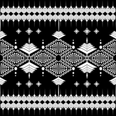 Traditional cloth pattern design, black background.