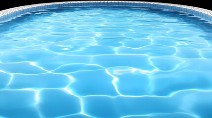 Blue pool water, summer relaxation