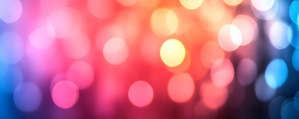Fototapeta premium Colorful bokeh lights, party background