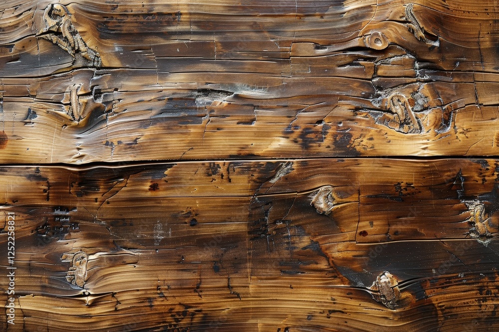 Poster rustic wooden texture with rich brown tones featuring natural markings and unique grain patterns for