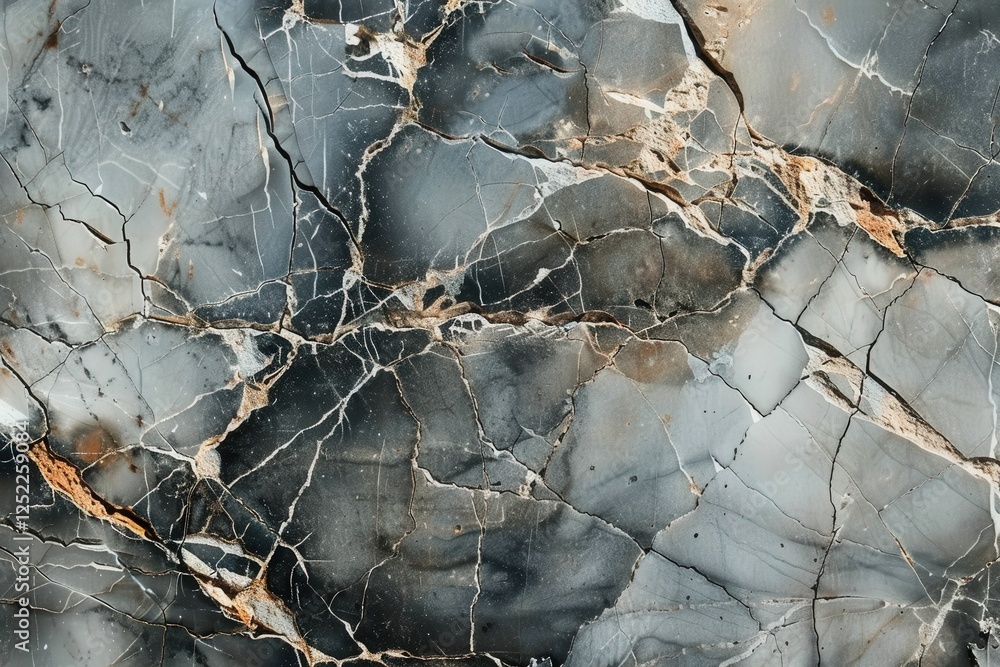 Poster elegant black and white marble with intricate patterns and textures perfect for backgrounds and inte