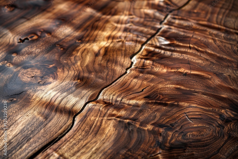 Aufkleber close-up of beautiful natural wood grain with intricate patterns and textures on rustic surface for 