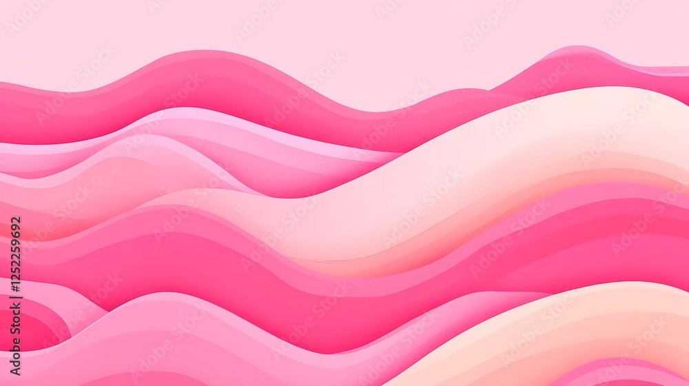 Poster abstract pink wave pattern background design