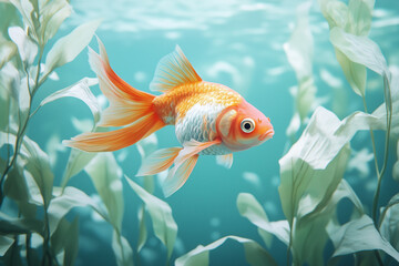 Fototapeta premium Fish isolated in water