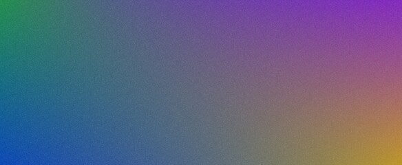 blue green purple orange grainy background, abstract glowing multicolor gradient, noisy texture poster banner header backdrop design