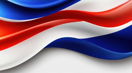 Fototapeta premium Abstract Waving Flag of Netherlands: A Vibrant Display of Dutch National Colors