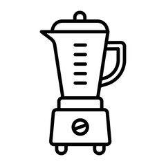 electric blender vector flat icon