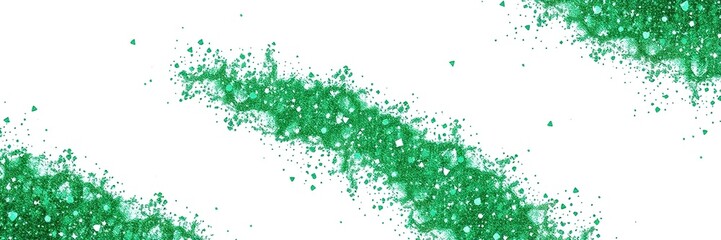 Shimmering Emerald Glitter: Illuminate Your Presentations with Opulence