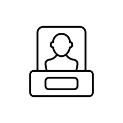 Sculpture Gallery outline icons, minimalist vector illustration ,simple transparent graphic element .Isolated on white background