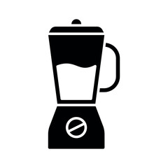 electric blender vector flat icon