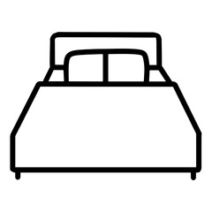bed furniture icon illustration