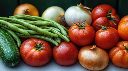 Fresh Vegetables Display