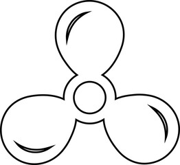 Electric fan icon. Air conditioning heating and cooling black fan bicolor line and flat vector isolated on transparent background. Wind symbol , cold temperature design concepts.