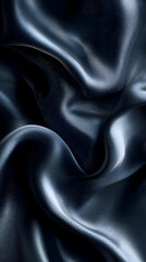 Fototapeta premium Dark blue silk fabric texture (1)
