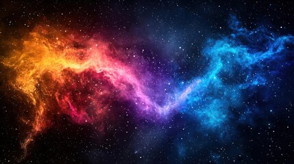 Obraz premium Colorful Nebula In Deep Space