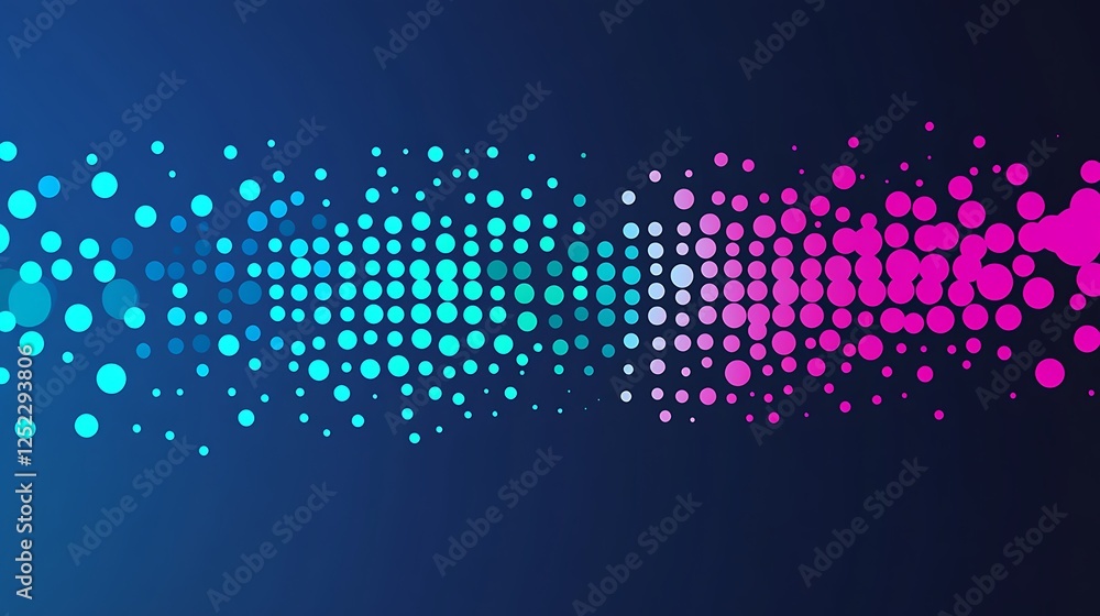 Poster abstract colorful circles gradient design