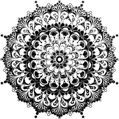 Elegant Mandala Art, Mandala
Intricate Symmetrical Pattern, Symmetry
Black and White Mandala, Monochrome
Ornamental Circular Design, Ornament
Detailed Line Art Mandala, Line Art
Floral-Inspired Mandal