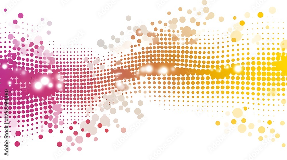 Poster abstract colorful dotted pattern design background