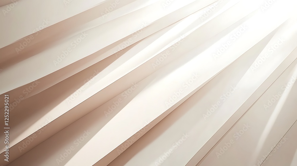 Poster abstract beige diagonal lines light shadow design