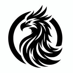 Naklejka premium Gryphon logo emblem icon symbol vector illustration