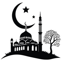 silhouette Ramadan image