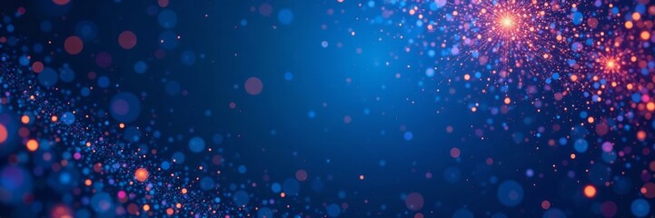 Geometric patterns on dark blue abstract background with radial gradient effect, pattern, design, white