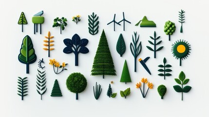 Obraz premium Creative Visuals Depicting Climate Change and Carbon Reduction Concepts