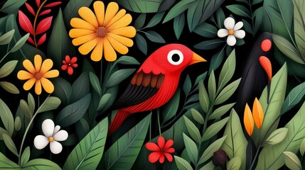 Colorful Bird in Nature