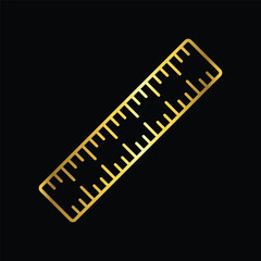 gold color ruler, icon, flat, sticker label minimalist design for digital and print projects
 Graphic Design Icons Making a Huge Impact on Visual Aesthetics