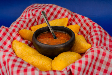 Fried empanadas, typical Colombian food