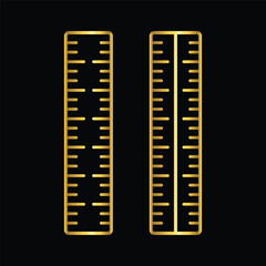 gold color ruler, icon, flat, sticker label minimalist design for digital and print projects
 Graphic Design Icons Making a Huge Impact on Visual Aesthetics