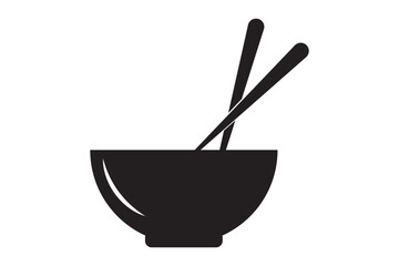 Chopstick and Bowl set. Vector illustration of Chopstick. Vector illustration of a food sticker. Variety of Chopsticks Design.