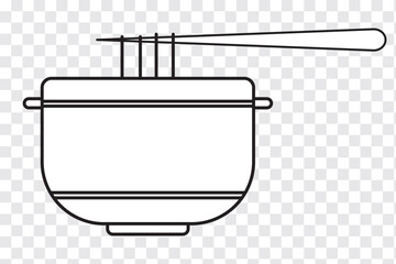 Chopstick vector icons set. Variety chopstick and Bowl Design. Vector illustration of plate, bowl. Vector illustration of a food sticker.