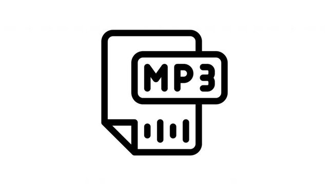 mp3 file animated icon