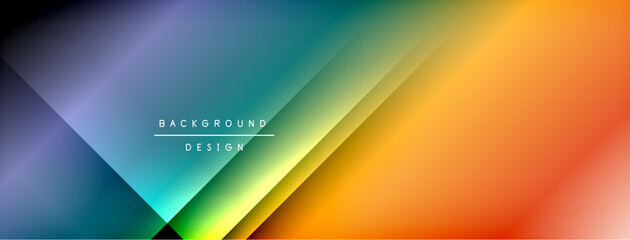 Colorful gradient with lines made of shadow and light. Creative background