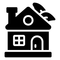 eco home Solid icon