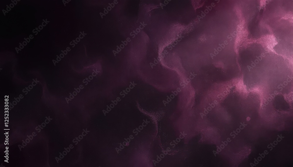 Poster abstract dark purple nebula with soft light patterns and cosmic texture