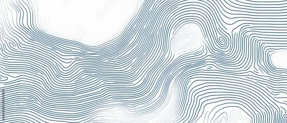 Poster abstract wavy lines creating a serene background pattern