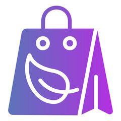 eco bag Gradient icon