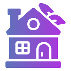 eco home Gradient icon