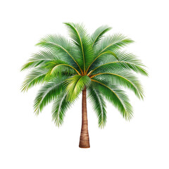Fototapeta premium Palm tree on a transparent background