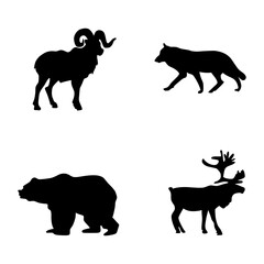 A collection of wild animal logos that highlight the elegance and energy of natural life, ideal for brands that respect ecosystems