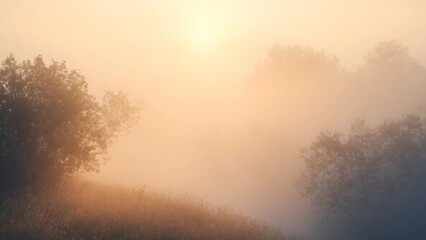 Dreamy Mist Overlays with Soft Golden Glow