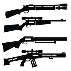 Firearm Graphics Pack Rifle and Gun Silhouette Collection