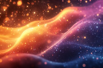 Obraz premium Abstract waves of light in vibrant colors