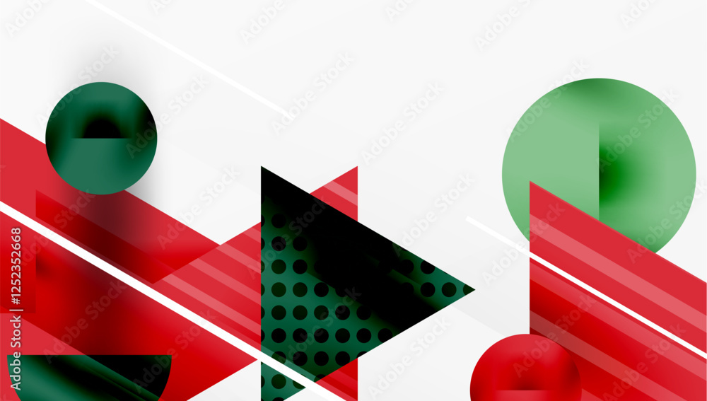 Aufkleber Modern geometric background - overlapping triangles with smooth gradients and semi-transparency