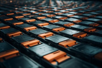 Mass production assembly line of electric vehicle batteries