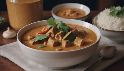 panang curry in a bowl