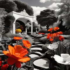 fire in the garden