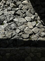 Sunlight and Shadows on Stone Wall